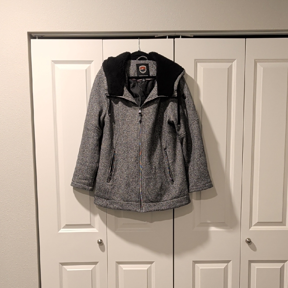 Madison Women's Black and Gray Ski Jacket